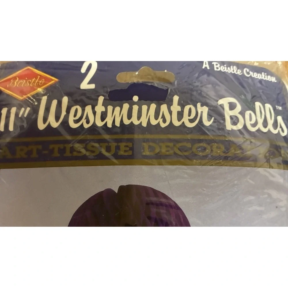 Beistle Westminster Bells Honeycomb Purple‎ 11